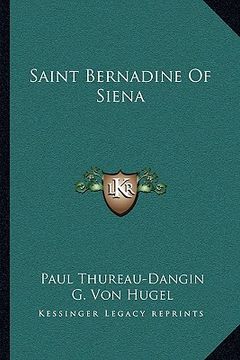 portada saint bernadine of siena (en Inglés)