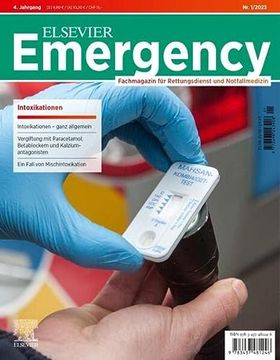 portada Elsevier Emergency. Intoxikationen. 1/2023: Fachmagazin für Rettungsdienst und Notfallmedizin (en Alemán)
