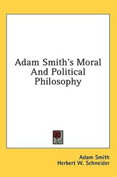 portada adam smith's moral and political philosophy (en Inglés)