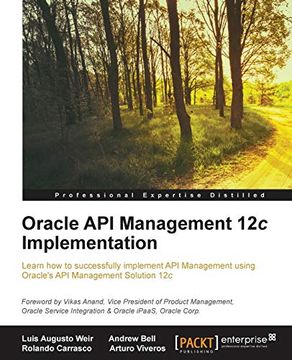 portada Oracle api Management 12c Implementation (en Inglés)