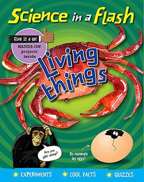 portada Science in a Flash: Living Things (Paperback) (en Inglés)