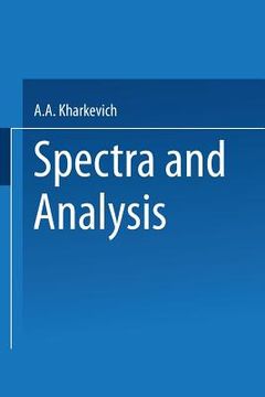 portada Spectra and Analysis (in English)