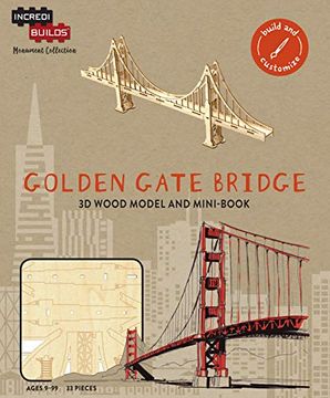 portada Incredibuilds Monument Collection: Golden Gate Bridge (en Inglés)