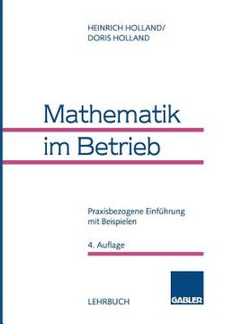 portada Mathematik Im Betrieb (en Alemán)