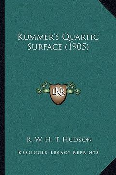 portada kummer's quartic surface (1905) (en Inglés)