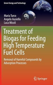 portada Treatment of Biogas for Feeding High Temperature Fuel Cells: Removal of Harmful Compounds by Adsorption Processes (en Inglés)