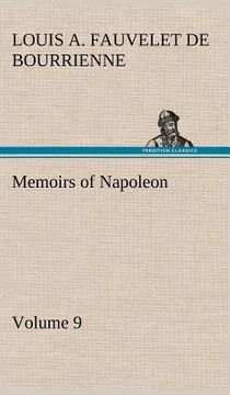 portada memoirs of napoleon - volume 09 (en Inglés)