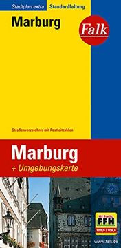 portada Falk Stadtplan Extra Standardfaltung Marburg (en Alemán)