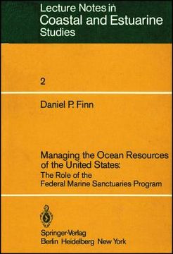 portada managing the ocean resources of the united states: the role of the federal marine sanctuaries program (in English)