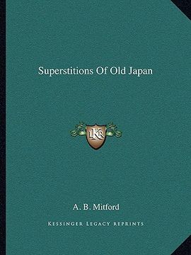 portada superstitions of old japan (en Inglés)