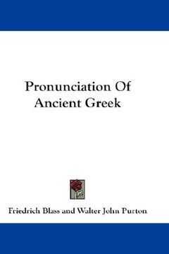 portada pronunciation of ancient greek (en Inglés)