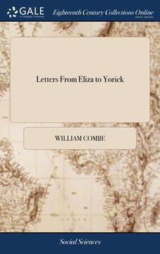 portada Letters From Eliza to Yorick (en Inglés)