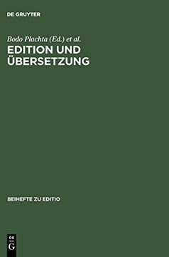 portada Edition und Übersetzung (Editio (en Alemán)