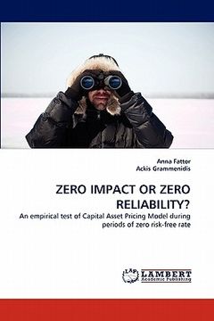 portada zero impact or zero reliability? (in English)
