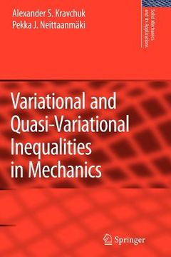 portada variational and quasi-variational inequalities in mechanics (en Inglés)