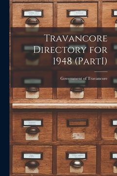 portada Travancore Directory for 1948 (PartI) (en Inglés)