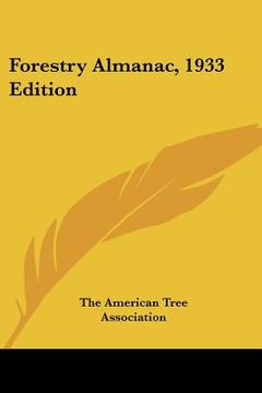 portada forestry almanac, 1933 edition (en Inglés)