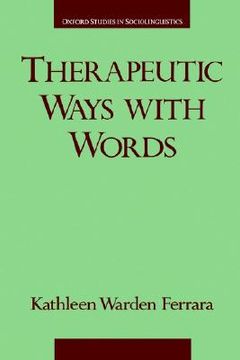 portada therapeutic ways with words (en Inglés)