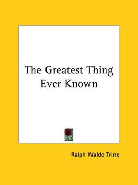 portada the greatest thing ever known (en Inglés)