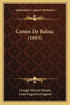 portada Contes De Balzac (1893) (en Francés)