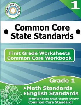 portada First Grade Common Core Workbook: Worksheets (in English)