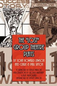 portada the lost group theatre plays (en Inglés)