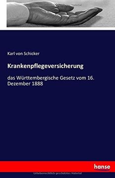 portada Krankenpflegeversicherung: das Württembergische Gesetz vom 16. Dezember 1888 (German Edition)