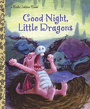 portada Lgb Good Night, Little Dragons (Little Golden Books) (en Inglés)