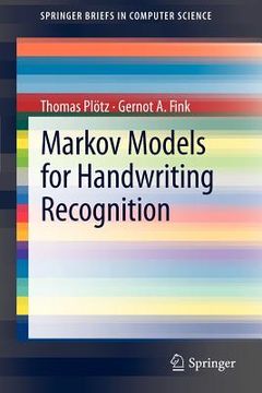 portada markov models for handwriting recognition (en Inglés)