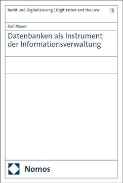 portada Datenbanken als Instrument der Informationsverwaltung (en Alemán)