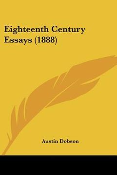 portada eighteenth century essays (1888) (en Inglés)