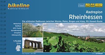 portada Radatlas Rheinhessen: Die Schönsten Radtouren Zwischen Worms, Mainz, Bingen und Alzey. Mit Hiwwel-Route 1: 75. 000, 555 km (Bikeline Radtourenbücher) (in German)