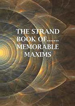 portada the strand book of.......memorable maxims (en Inglés)