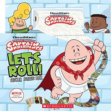 portada Let's Roll! Sticker Activity Book (Captain Underpants tv) (en Inglés)