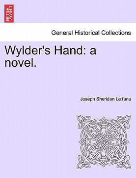 portada wylder's hand: a novel.