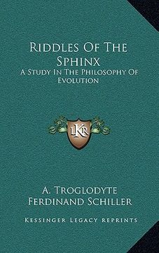 portada riddles of the sphinx: a study in the philosophy of evolution (en Inglés)