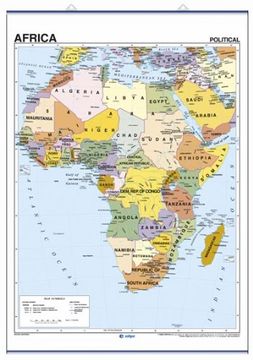 portada Wall map - Africa Physical/Political