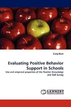 portada evaluating positive behavior support in schools (en Inglés)