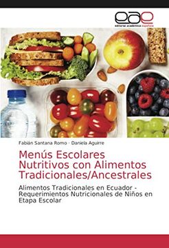 portada Menús Escolares Nutritivos con Alimentos Tradicionales