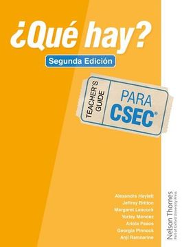 portada Que Hay? Teacher'S Guide Csec Second Edition (en Inglés)