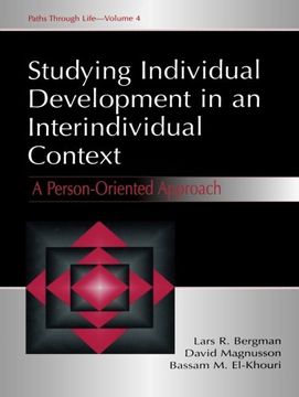 portada Studying individual Development in An interindividual Context: A Person-oriented Approach (Paths Through Life Series)