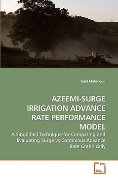 portada azeemi-surge irrigation advance rate performance model (en Inglés)