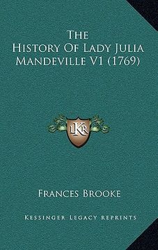 portada the history of lady julia mandeville v1 (1769) (en Inglés)
