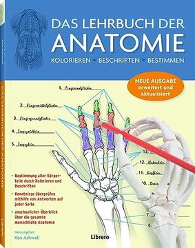 portada Das Lehrbuch der Anatomie: Kolorieren Beschriften Bestimmen (en Alemán)