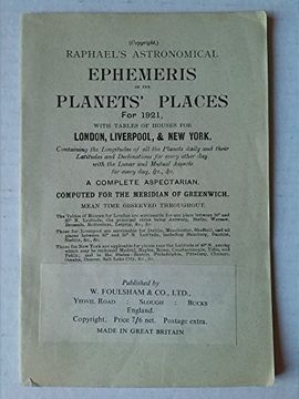 portada Raphael's Astronomical Ephemeris