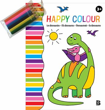 portada Happy Colour. Los Dinosaurios (3+)