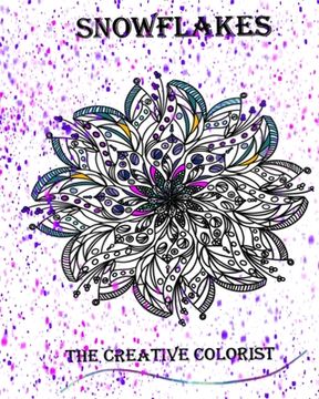 portada Modern snowflake: Adult Coloring-Stress Relieving Book (en Inglés)