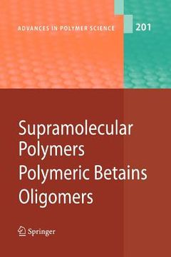 portada supramolecular polymers/polymeric betains/oligomers (in English)