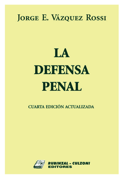 portada La defensa penal 4ta. ed. (in Spanish)