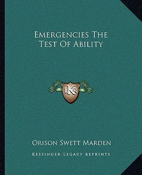 portada emergencies the test of ability (en Inglés)